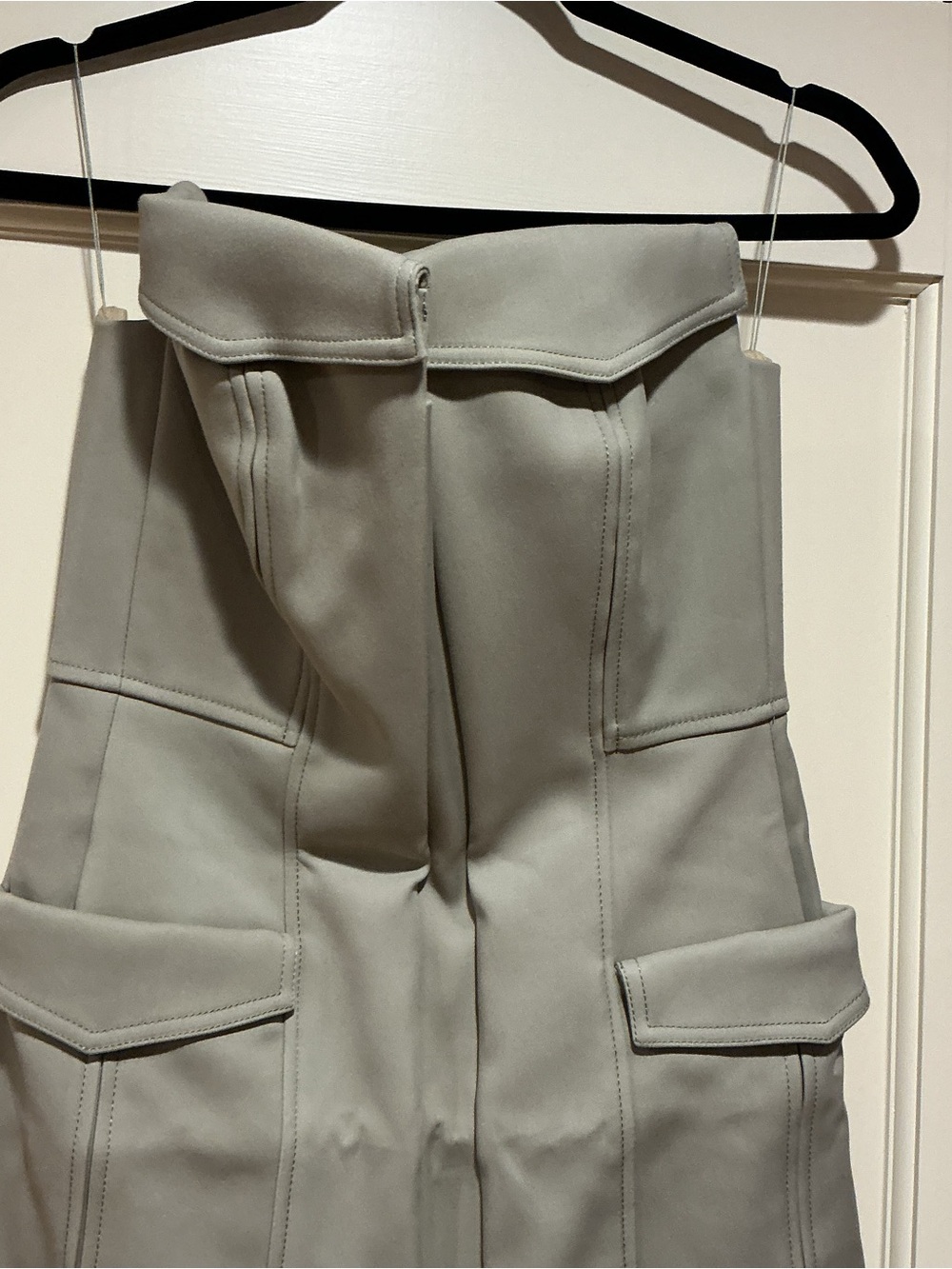 🔥CLEARANCE🔥 NWOT Dion Lee Strapless Cargo Pocket Midi Dress in Green, Size US 6 - Picture 2 of 8